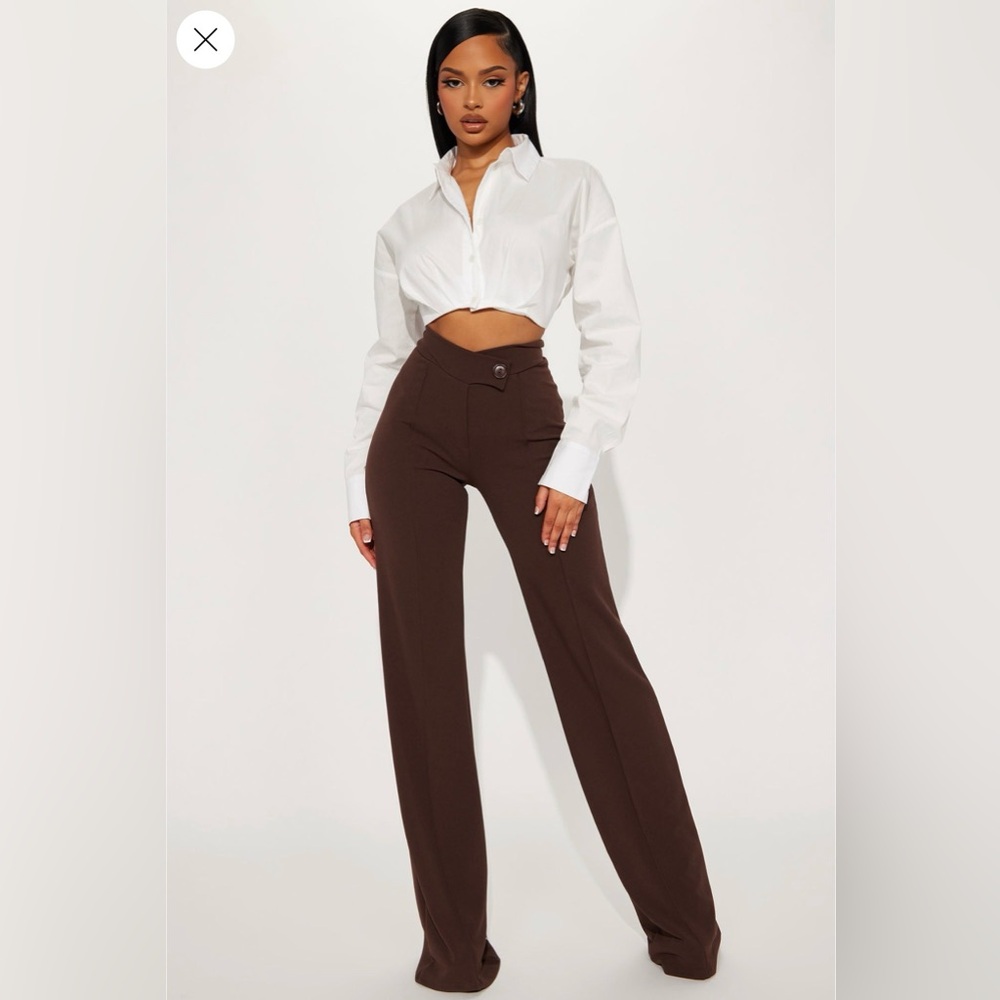Fashion Nova Women’s Tall Wide Leg Dress Pants